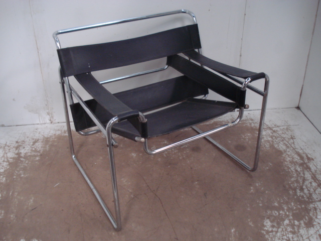 Chrome & Leather Wassily Marcel Brever Armchair