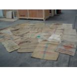 Collection of Vintage Hemp Sacks with Printed Labels