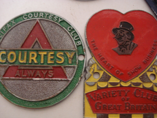 Collection of Nine Vintage Chrome & Enamel Card Badges - Image 3 of 3