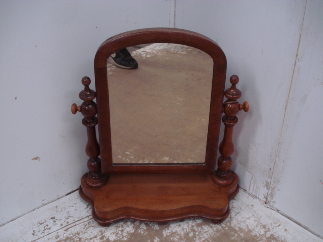 Victorian Mahogany Dressing Table Top Mirror