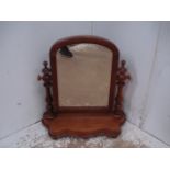 Victorian Mahogany Dressing Table Top Mirror