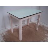 Pale Green Melamine Top Kitchen Table