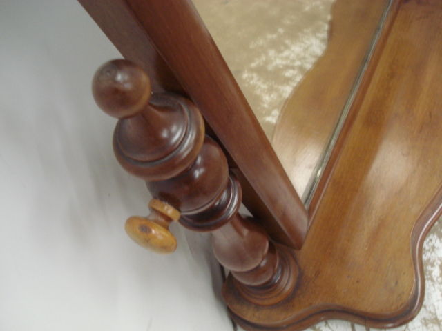 Victorian Mahogany Dressing Table Top Mirror - Image 2 of 2