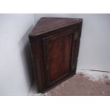 18th Century Oak Hanging Corner Cabinet with Shaped Shelves