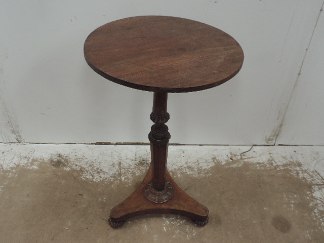 William IV Rosewood Single Circular Top Side / Occasional Table
