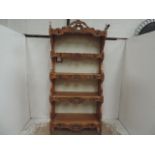 Carved Continental Four Tier Dresser / Shelf Unit