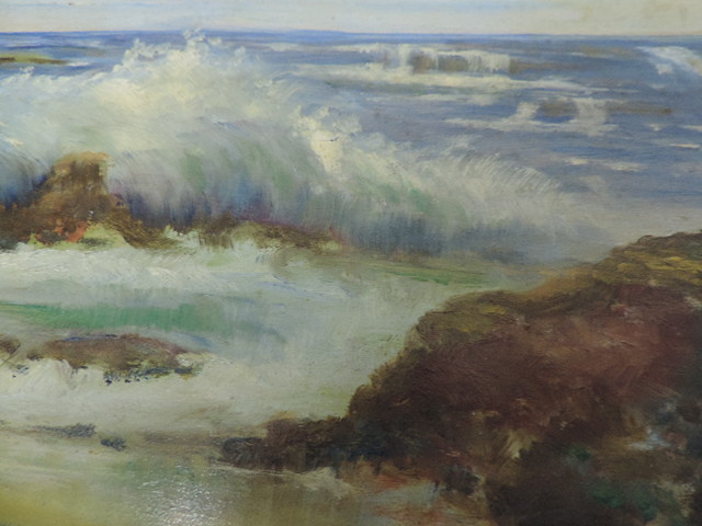 Small Gilt Frame Oill of Seascape - Image 3 of 3