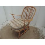Blonde Ercol Fireside Armchair with Cushions