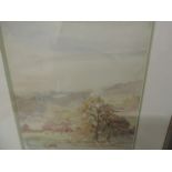 Framed & Glazed Watercolour Landscape Signed Hunter