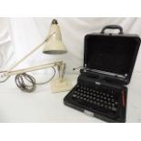 Royal Traveling Typewritter & Angle Poise Lamp