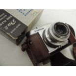 Voigtlander Vito B Camera in Leather Case & Flash