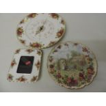 Royal Albert Country Roses Plate Clock & Photo Frame & One Other