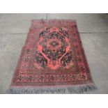 Arabic Central Black Lozinge Design & Red Carpet