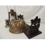 Black Forest Book Rest Copper Jelly Mould, Latin & Desk Weight