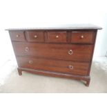 Stag Low Mahogany Chest of Four Over Two Drawers