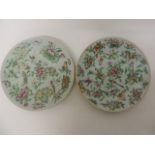 Pair of Late 19th Century Chinese Famille Rose Plates