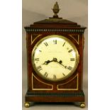 AN EARLY 19TH CENTURY MAHOGANY BRACKET CLOCK by Thomas Dodson, Beeston (Leeds), having a gilt