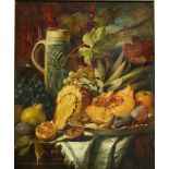 William Duffield (British 1816-1863)  A STILL LIFE STUDY of an arrangement of fruits, oil on