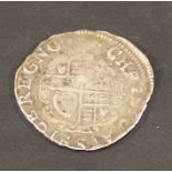 A CHARLES I SHILLING 1636-8 London. 6grams  CONDITION: G.