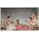 After Sir William Russell Flint (1880-1969)  THE SILVER MIRROR, signature in pencil and blindstamp