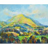 Geoff Marsters (British contemporary)  BLENCATHRA, oil on board, signed with artist's monogram lower