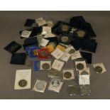 A QUANTITY OF COMMEMORATIVE COINAGE various, mainly cupro-nickel & plated. (qty) CONDITION: mainly