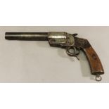 A DEACTIVATED FIRST WORLD WAR GERMAN HEBEL FLARE GUN marked to side "36815 Gebr.R" CONDITION: