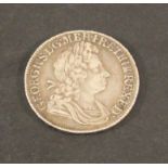 A GEORGE I SOUTH SEA COMPANY SHILLING 1723. 25mm 6grams  CONDITION: VF.