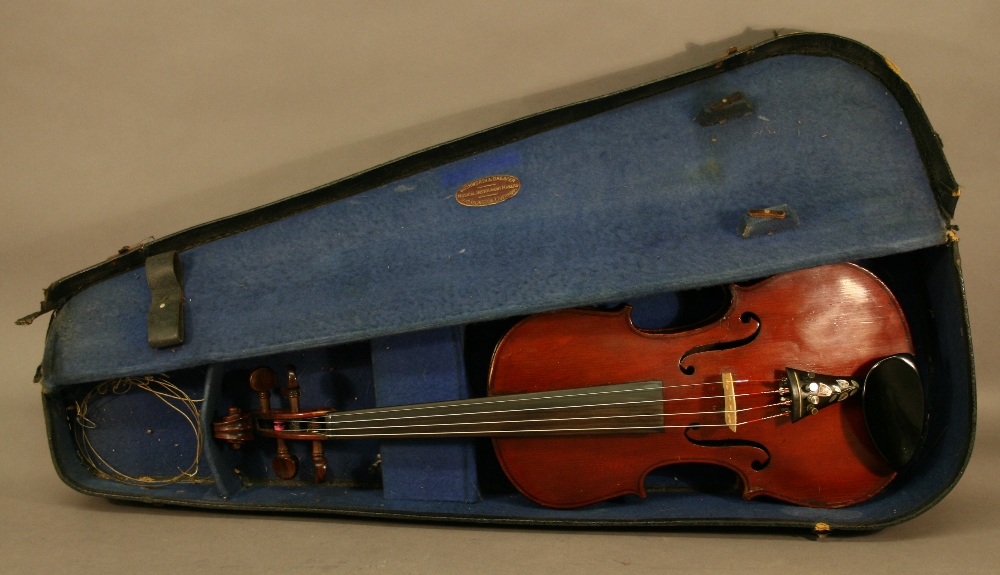 A LATE 19TH CENTURY FRENCH VIOLIN by Paul Serdet, Paris 1899, housed in a plush-lined leather-