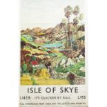 After James Torrington Bell (1898-1970)  AN LNER LMS 'ISLE OF SKYE' RAILWAY ADVERTISING POSTER