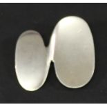 A GEORG JENSEN 925S BROOCH number 357, of twister form, marked 925s, London import marks. 4cm,