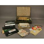 A QUANTITY OF MISCELLANEOUS STAMPS and related items, loose and mounted stamps, some mounting