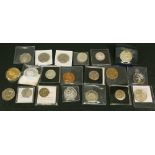 A GROUP OF VARIOUS COMMEMORATIVE COINS mainly GB, some World, cupro-nickel, plated etc. (2)