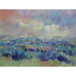 Geoff Marsters (British contemporary)  IVAARA, pastel, a landscape study, signed with artist's