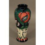 A MOORCROFT POTTERY 'CHARLES RENNIE MACINTOSH' PATTERN VASE of baluster form, tube-lined with
