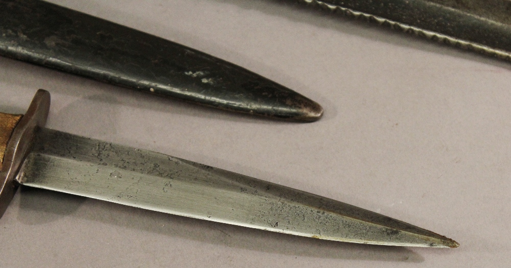 A FIRST WORLD WAR PRUSSIAN TRENCH DAGGER by F.Koeller, the blade marked with Prussian eagle and - Image 3 of 3