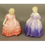 TWO ROYAL DOULTON FIGURINES 'Rose' HN1368 12cm and 'Marie' HN1370. 12.5cm(h) CONDITION: Good order.