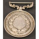 A VICTORIAN WHITE METAL EARLY CLOSING ASSOCIATION MEDAL 'Crystal Palace Fete' 2nd prize for