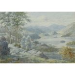 Albert Rosser (1899-1985)  A LAKELAND SCENE, watercolour, signed lower left, in a card mount and