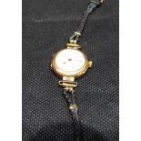 9ct Gold Early 20th Century Ladies Wristwatch by "Bird In Ring"