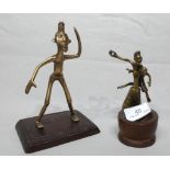 Pair of Ethiopian Brass Figures