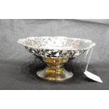 Hallmarked Silver Fruit Bowl : Birmingham 1930 - approx. 12oz : 22cms wide