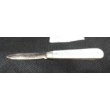 Small Silver Bladed Fruit Knife