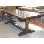 Heavy Oak Refectory Table 90" x 36"