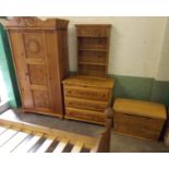 "Steve Allen For Children" Pine Bedroom Suite comprising Bed, Chest of Drawers, Treasure Chest, Book