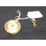 18ct Gold Cased Gents Pocket Watch with Key