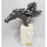 CASASOLA Limited Edition Bronzed Figure "Girl on Horseback"