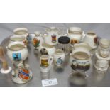 15 pieces Crested China, etc..