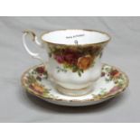 8 Royal Albert Country Rose Cups and Saucers and 4 plates