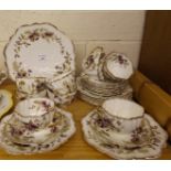 Victorian Hand Painted 24 piece Teaset